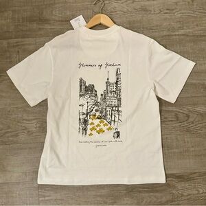 NWT D&F Ricky Singh Cream Graphic T-Shirt Size Small